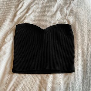 Aritzia BABATON Sculpt Knit ribbed Sweetheart neckline tube top
